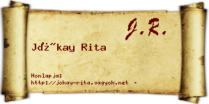 Jókay Rita névjegykártya